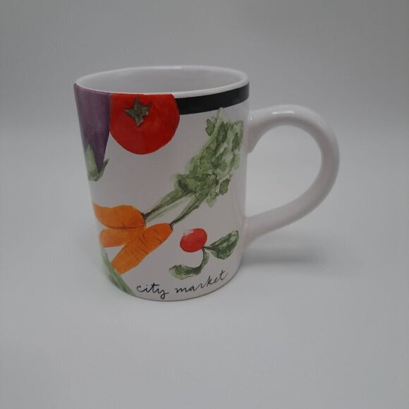Pfaltzgraff City Market Garden Veggie White Mug Cup Tea Coffee Cocoa Replacement - Picture 1 of 13